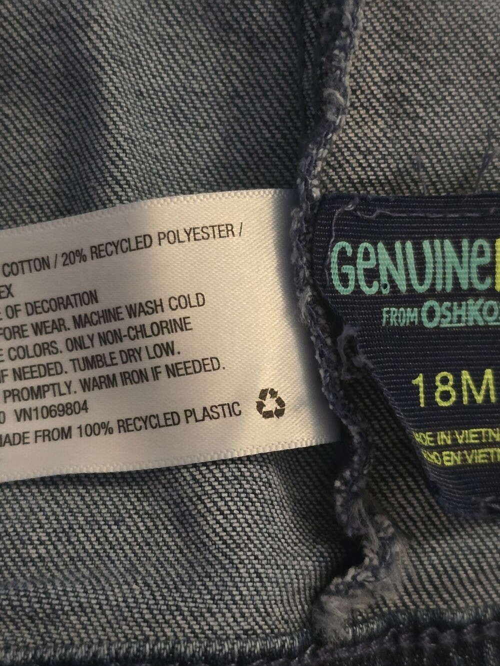 OshKosh Genuine Kids 18M One of a Kind Fall Pumpkin Dogs Denim Jacket - Picture 9 of 9